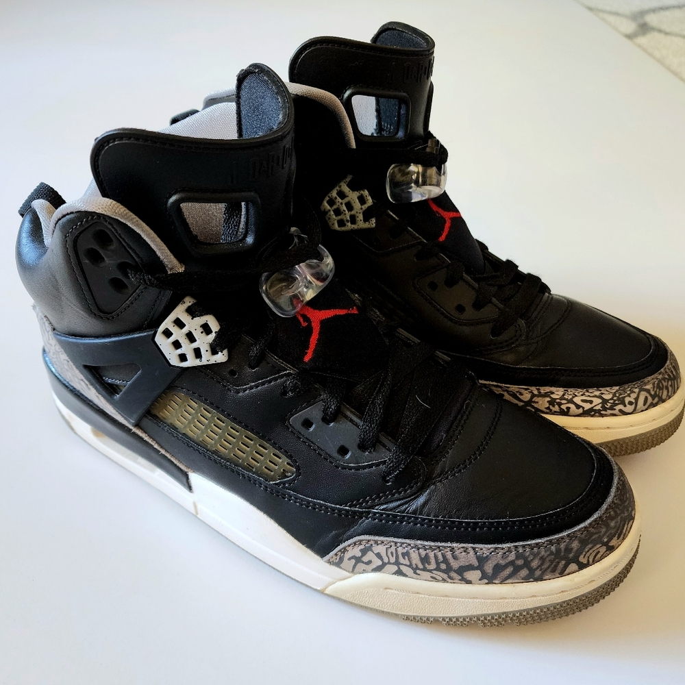 Nike Air Jordan Spizike black cement elephant men's size 11.5